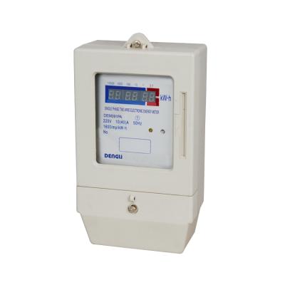 China PC (Poly Carbonate) Single Phase Electronic Prepayment Front Board Installed Energy Meter Active Load Control and Using Electricity Management for sale