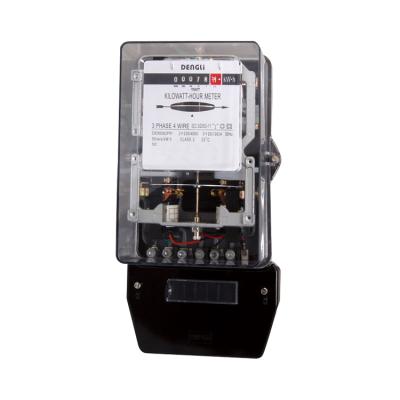 China PC Model DEM082PP Three Phase Four Wire Electromechanical Front Panel (Poly Carbonate) Installed Active Energy Meter for sale