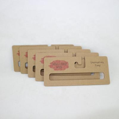 China Eco - Friendly Recycle Cardboard Paper Hangers For Scarves , Customize Kraft Paper Hanger for sale