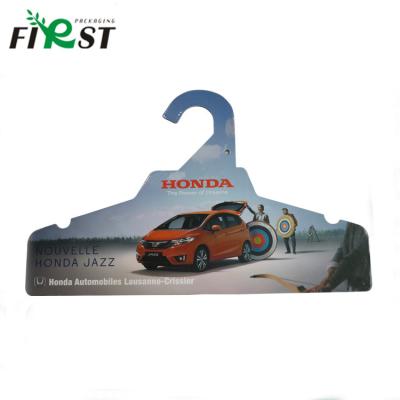 China Eco - Friendly Recycled Colorful Cardboard Hanger , Advertising Promotion Paper Hangers For Clothes for sale