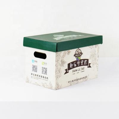 China Recyclable Cheap Durable Fruit Packaging Fruit Cardboard Gift Corrugated Paper Box for sale