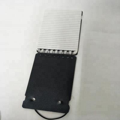 China Stone cover printed paper plastic memo pad with elastic band for sale