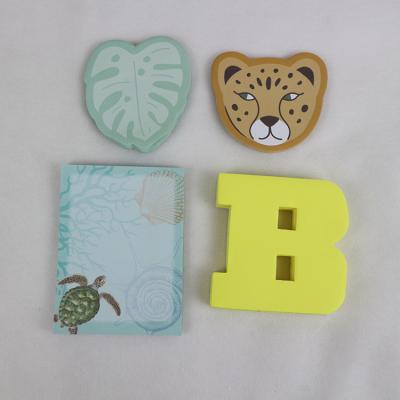 China Printed Custom Die Cut Animal Shaped Small Size Paper Sticky Notes for sale