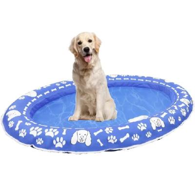 China Sustainable Pet Soft Dog Floating Raft - Inflatable Float Water Swimming Soft Dog Pet Bed for sale