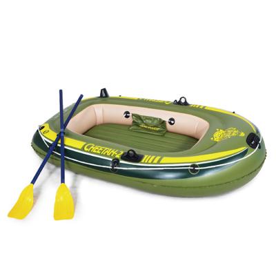 China Most popular PVC inflatable boat luxury lake river 2 people lake river 2m PVC inflatable boat with paddles for sale