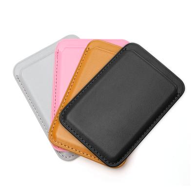 China New Fashion PU Leather Card Holder for Phone Back with Magnet as Credit Card Holder, Phone Wallet and Card Holder for sale