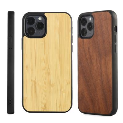 China Factory Wholesale Design Printed OEM Eco-friendly Real Print Blank Wooden Cell Phone Mobile Cover For Iphone 11 12 PRO max for sale