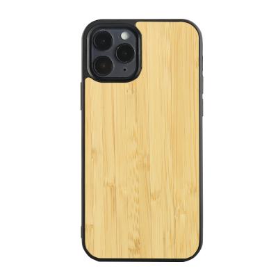 China Best Quality Unique TPU Phone Cover White Cell Phone Cases Bamboo Wood Style Phone Case For iPhone 12 Wholesale for sale