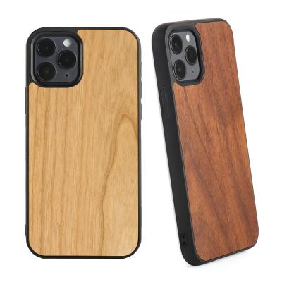 China Customized Universal Eco-friendly Vintage Engrave Black Walnut Laser Tpu Wooden Cell Phone Case For Iphone 12 pro max for sale