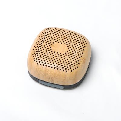 China Phone Function Travel Support Bread Shape Radio Bamboo / Wooden Mini Speaker For Gift for sale