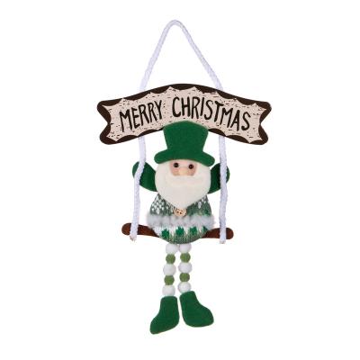 China Polyester w/plastic Christmas Hanging Deco.with Merry Christmas Words Decoration Cloth Christmas Festive Pendant for sale