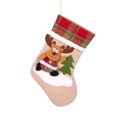 China Christamas Home Decor Christmas Stocking with Christmas Tree Decorations Christmas Socks Hanging Decoration Party Decoration for sale