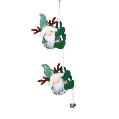 China Polyester w/metal Christmas Pendant Deco. with Hanging Metal Bell Christmas Decoration Christmas Tree Ornaments for sale