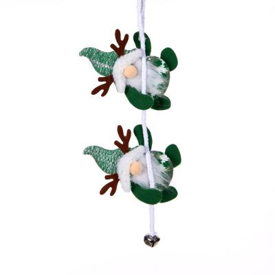 China Polyester w/metal Christmas Pendant Deco. with Metal Bell Decoration Christmas Tree Ornaments Festive Hanging Decorations for sale