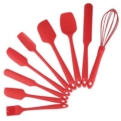 China Sustainable New Simplicity 9 Pieces Baking Tools Kitchen Accessories Silicone Kitchenware Utensils Set for sale