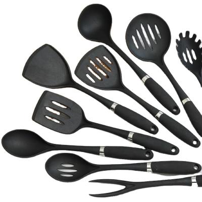 China 2022 Sustainable Kitchen Accessories 9 Piece Heat Resistant Nylon Kitchen Utensils Set Simple Style Cookware for sale