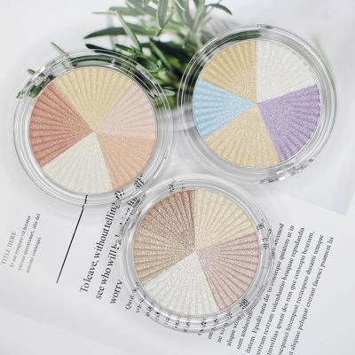 China Custom Wholesale Private Label Shimmer Cosmetics Highlighter Bar Dye Waterproof Pressed Glow Powder Highlighter Makeup for sale