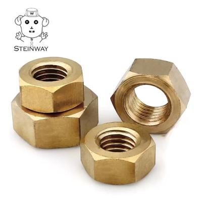 China Heavy Industry M8 M10 M12 Din 934 Brass Hex Nut for sale