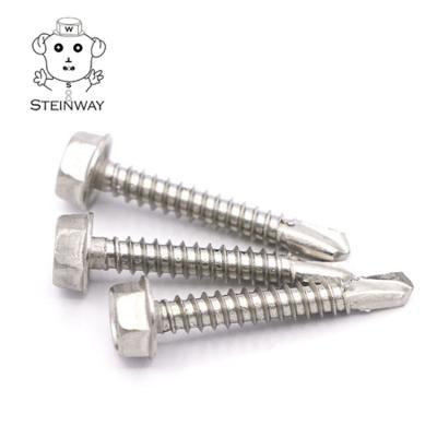 China Pan China Factory A2 A4 Ss410 Truss Head Phillips Stainless Steel Roofing Tek Screws for Wood and Chipboard for sale