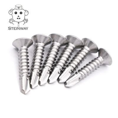 China Pan China Manufacturer Stainless Steel Countersunk Self Drilling Stainless Steel Metal Sheeting Screws10# 12# Self Tapping Screws for sale