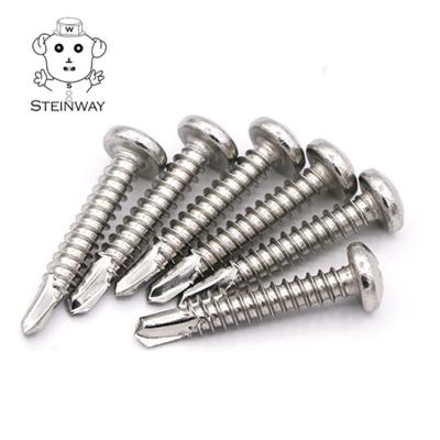 China Pan Wholesale Stainless Steel M5 Phillips Zinc Plated Flange Truss Hex Countersunk Head Self Drilling Screws For Color Steel Tile for sale