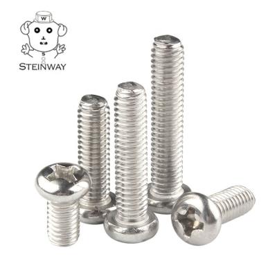 China M2 M2.5 M3 M3.5 304 Pan Phillips Machine Screw 4#40 Stainless Steel for sale