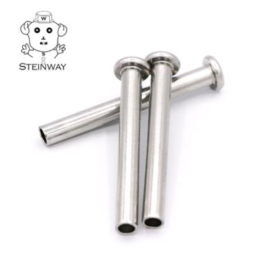 China Used Widely Inventory Pan Flat Head Semi-hollow Semi-Tubular Rivets Stainless Steel Aluminum Semi Tubular Rivet From China Rivets Manufacturer for sale