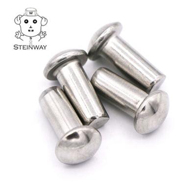 China Used Widely Customize Rivet Large Stainless Steel Rivets Chrome For Bag Leather 304/316 Ms Round Head Solid 10 mm for sale