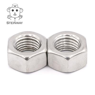 China Heavy Industry A2-70 A4-80 Inox Din934 Iso4032 Stainless Steel Hex Nuts Hex Nuts M12 M14 M16 M20 M22 M24 for sale