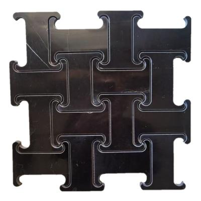 China Natural Stone Black Mosaic Marble Floor Tiles Natural Stone Polished Wall Tile Mosaics for sale