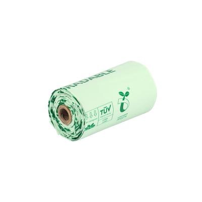 China Petododo pet stored trash15pcs per roll bags can biodegrade pet waste from cats and dogs for sale