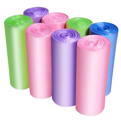 China Customized Disposable HDPE Plastic Refuse Garbage Bags Garbage Bag Netting On Roll for sale