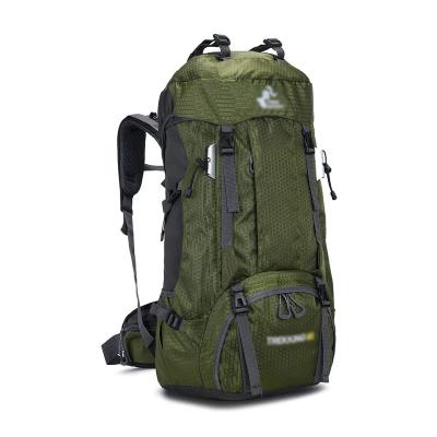 China Camping Rucksack Canvas Folding Backpack Waterproof Outdoor Hiking Camping Fishing for sale