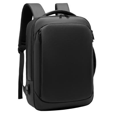 China With USB fashion business laptop backpack porta de mochila luxury stylish laptop with buckle for sale