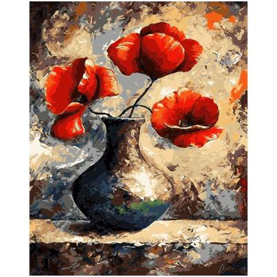 China Abstract Diy Digital Oil Painting Living Room Landscape Flower Coloring Hand Painted Large Decorative Painting for sale