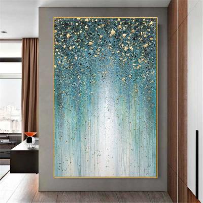 China 100% Handpainted Waterproof Abstract Oil Painting On The Wall Art Painting Colorful Clouds Canvas Oil Painting for sale