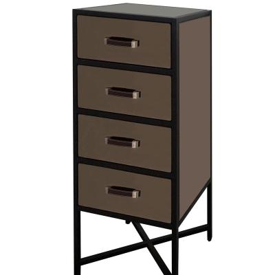 China Living Room Furniture 5 Drawer Cabinet Black Adjustable Metal Mirror Brown Tall Cabinet Boy (Other) for sale