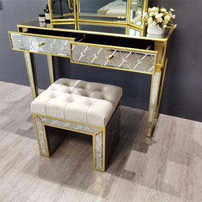 China K.D Hot Selling Mirrored 2 Drawers Dresser Chest Modern Shenzhen Office Mirrored Bedroom Sideboard Furniture Home Furniture for sale