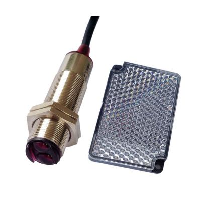 China Detect All Objects Except 100% DC 5V 12V 24V IR Retro Reflector Transparent Photocell Waterproof Infrared Reflective Photoelectric Objects IBEST M18 NPN PNP 3M Switch Sensor for sale