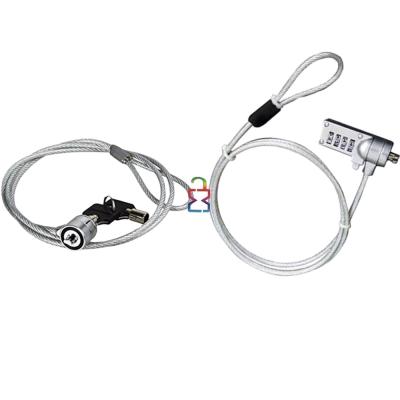 China Laptop Security Laptop Cable 3 Dials Combination Lock Key Lock For Notebook xmm-2003 and xmm-2004 Laptop for sale