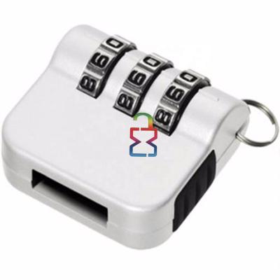 China Zinc Alloy Portable USB Security Mechanical Lock Combination for sale