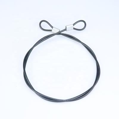 China Backpacks 4mm Black Cable Wire Accessories Use With Combination Lock Extend Length for sale