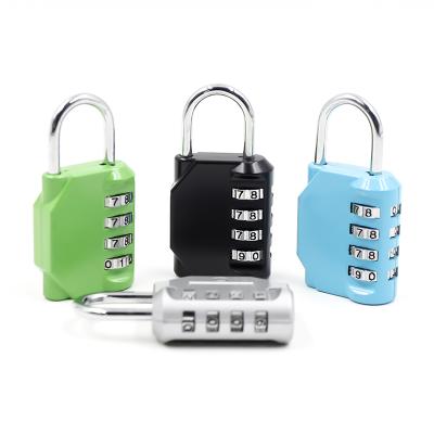 China New Adjustable 4 Digit Zinc Alloy Password Reset Combination Password Padlock Protection Lock XMM-8023 for sale