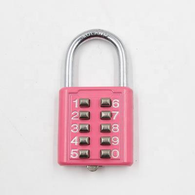 China Walks 8 Number Push Button Combination Lock Padlock 8031A for sale