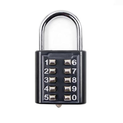 China Zinc alloy digital push button password lock padlockfor gym locker 8031A high security intelligent protection lock for sale