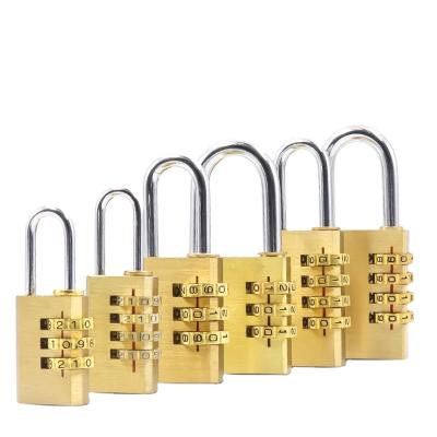 China Brass Lock 8040 Lock Series Brass Factory Factory 4 Number Combination Padlock Various Size 8040 Brass Digital Security Protection Lock for sale