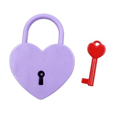 China Metal factory whole colorful small love padlock key heart shaped lock for gift XMM-6034 for sale