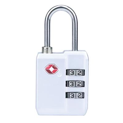 China XMM-021 Zinc Alloy Custom Digital Luggage Combination Padlock TSA Approved Padlock Factory for sale