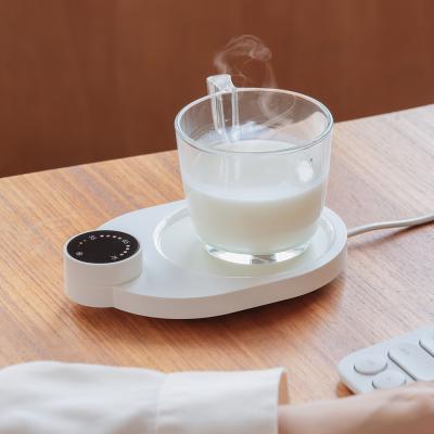 China USB Heater 55 Degree Cup Heater Smart Thermostatic Milk Coffee Coaster Smart Mug Desktop Heating USB Heater for sale