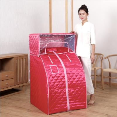 China Mini Steam Sauna Box Modern Family One Person Household Sweat Room Portable Folding Mobile Sauna Rooms for sale